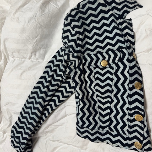 Vintage Moschino Jeans Cropped Chevron Jacket *Read Description* - Picture 12 of 12